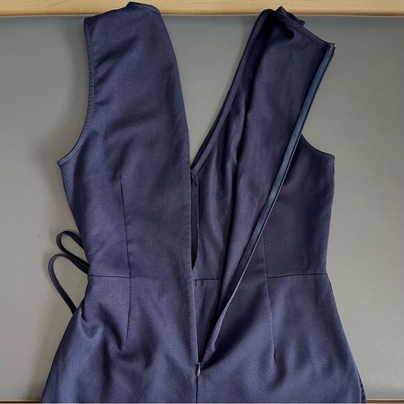 Gianni Bini Women Navy Wrap Brigitte Romper Jumpsuit Size M - Picture 10 of 12